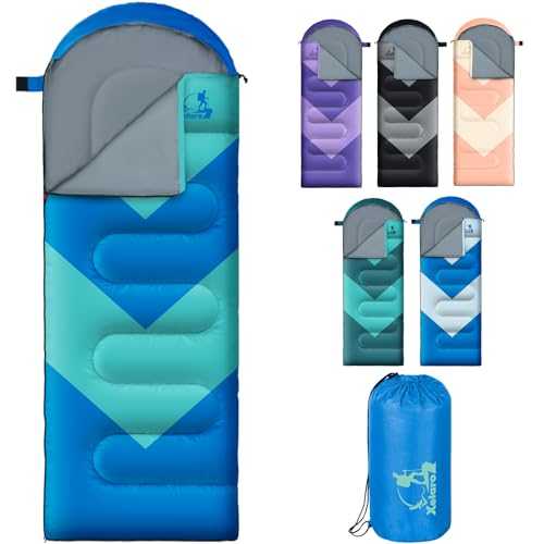 Sleeping Bags for Adults,Camping Sleeping Bag for Girls Boys,3 Season Warm & Cool Weather Lightweight Waterproof Camping Sleeping Bag for Camping Hiking Outdoor Travel