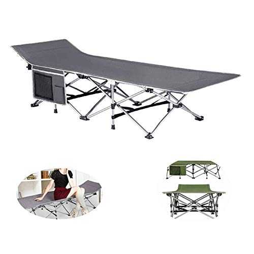 Folding Camping Cot with Carry Bag Portable and Lightweight Bed for Indoor Outdoor Use 600D Oxford Cloth(190x68cm)