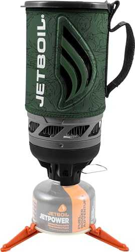 Jetboil Portable Stove - Propane Fuelled, Aluminium & Stainless Steel, 1 Liter Cooking Cup with Insulating Cozy