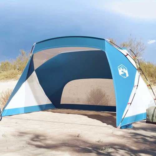 Home Garden,Beach Tent Azure Blue 274x178x170/148 cm 185T Polyester