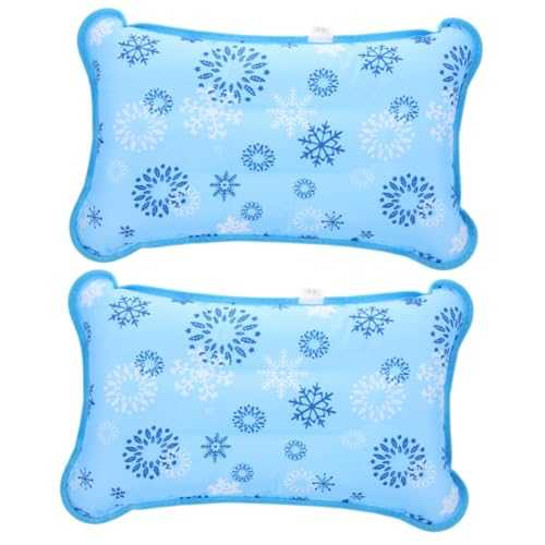 IMIKEYA 2pcs Ice Pillow Travel Pillow Bed Pillows Sleeping Inflatable Pillow Summer Pillow Outdoor Cooling Pillow Outdoor Pillow Camping Pillow Ultralight Waterproof Polyester Surface