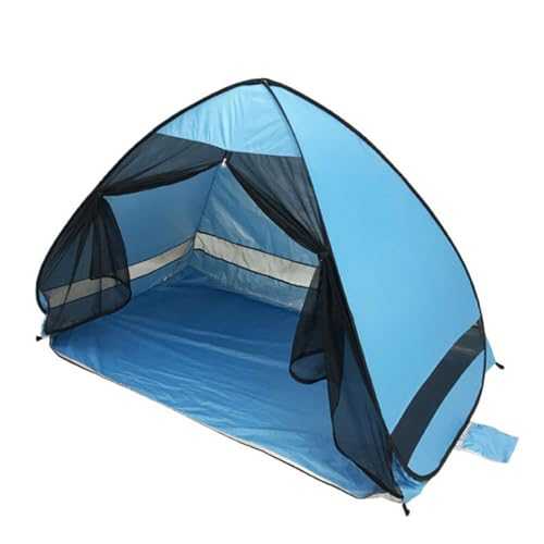 Pop Up Beach Tent - Blue Utility Tent | Camping Tent for 1-2 Persons | UV Protection Camping Storage Tent | Portable Backpacking Tent | Sun Shelter Anti-Mosquiito Tent for Outdoors Camping