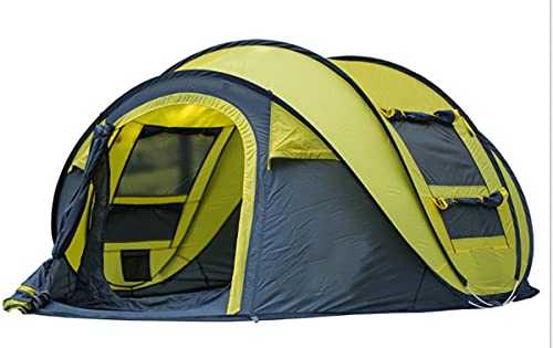 Tent,3/4 Man Tent 1 Bedroom Family Dome Tent, 100% Waterproof Camping Tent Sewn In GroundsheetOutdoor Camping Tent (Color : Orange, Size : 280x200x120cm)