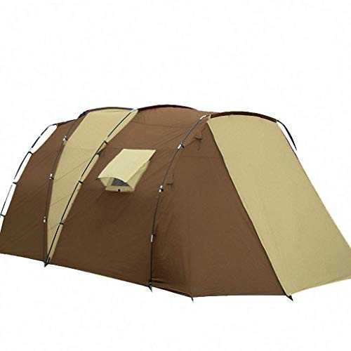 Dceer Outdoor Tent, Two-Bedroom, one-Person Multi-Family Double-Layer Anti-Exposure Camp Camping Tent Household faucets