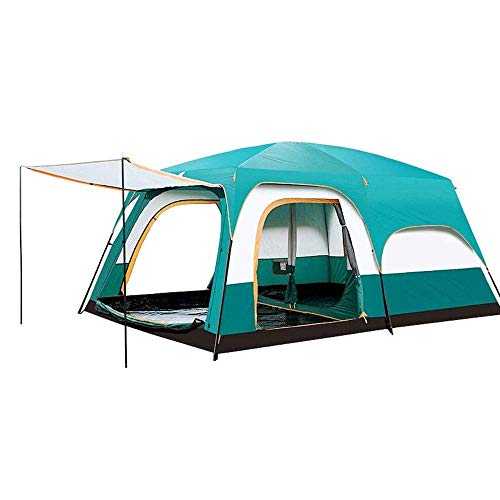 LLSS Tent Windproof Waterproof Camping Tent Outdoor Camping Tent Compatible with 6-8 People, Spacious Room, 2 Rainproof, Very Suitable Compatible with Camping and Festivals, 430 305 200cm Outdoor