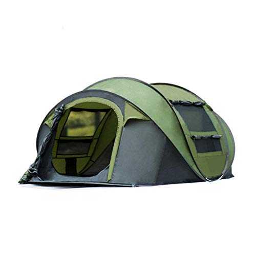 Outdoor large space 3-4 people tent bedroom tent Festival Essential bedroom Family Dome Tent, 100% waterproof Camping Tent sewn in groundsheet，for Beach,Camping，290 * 200 * 130cm