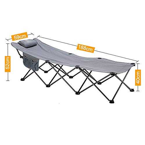 Oversized Heavy Duty Folding Bed Aluminum Frame with Washable 600D Oxford Fabric Portable Wide Camp Cots Bed Lightweight