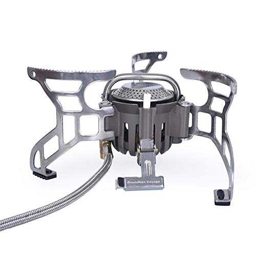 Boundless Voyage High Power Portable Lightweight Stove Camping Gas Stove Fishing Stove for Outdoor Camping Hiking Cooking