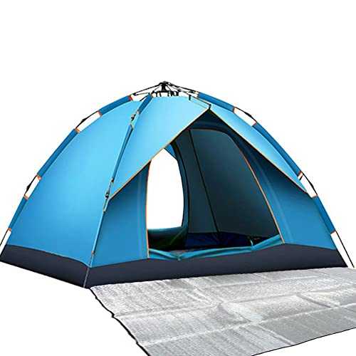 Camping Tent Automatic Instant Tent 2-3 Person Pop Up Tent, Double Layer Waterproof & Windproof Ultralight Dome Tent UV Protection Easy Setup For