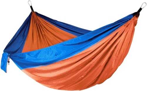 Swinging Hammock Camping Parachute Hammock For Outdoor Hiking Travel Backpacking 210D Nylon Taffeta Hammock Swing Travel Tree Hammocks (Color : G, Size : 270x140 cm)