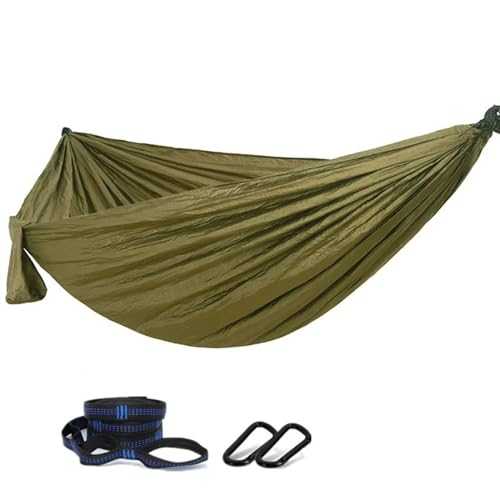 Camping Hammock Camping Hammock Travel Hammocks For Outside, Outdoor Lightweight Parachute Nylon Hammocks With Tree Straps Carabiners Outdoor Camping Accessories