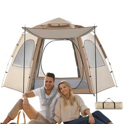 Camping Tent - Camping Pop Up Tent | Dome Tent | Waterproof Camping Tent for 5-8 People | Portable Instant Tents | Easy to Set Up Ultralight Dome Tent for Hiking and Mountaineering