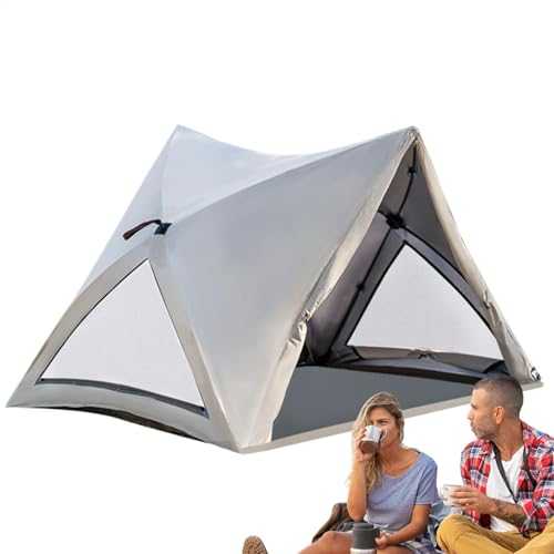 Tents Camping, Waterproof Beach Shelter, 3-4 Person Family Foldable Canopy, Automatic Setup Outdoor Tent For Hiking, Traveling, And Backpacking Adventures