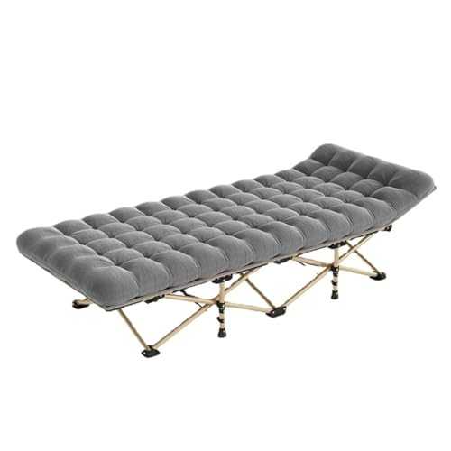 GXXINGIN Portable Folding Bed，Adult folding bed,Portable Camping Cot, Sleeping Cot for Adult,Folding Camping Cot Heavy Duty Sleeping Bed with Thick Mattress, Portable Camping Bed for Outdoor Camping/
