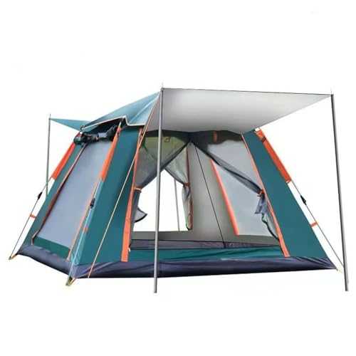 Large Family Camping Tent for 3 4 Persons Double Layer Cabin Tents with Pop Up Design for Outdoor Hiking and Backpacking