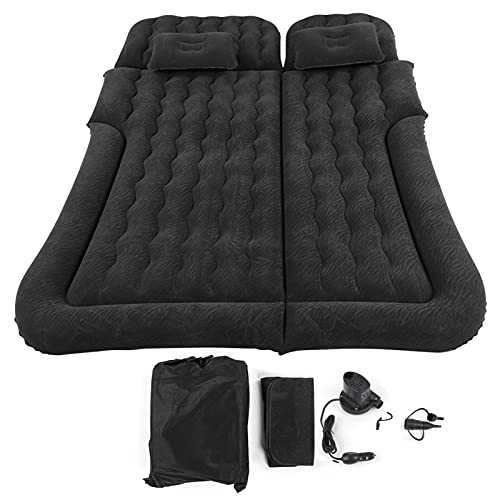 Ejoyous Car SUV Inflatable Mattress Portable Movable Thicker Air Bed, Self Inflatable Air Mattresses(black)