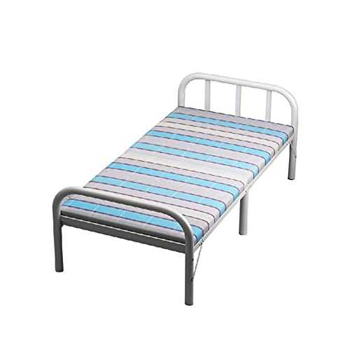 WXQZHF Folding bed (en:Folding Bed Comfort Bed Folding, 30" X 74", Metal Bed Frame ​Cot-Size Folding Bed，White Portable Fold Up Bed Portable Folding Camping Cot(35.4" x 74"))