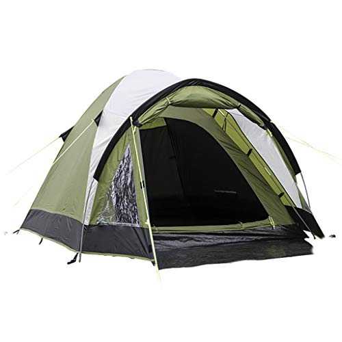 BPHUI Camping Tent Camping Tent 3 Person Easy Set Up Double Layer Waterproof 3 Season Tent for Family Hiking Cycling Lightweight Easy Set Up (Color : Green)