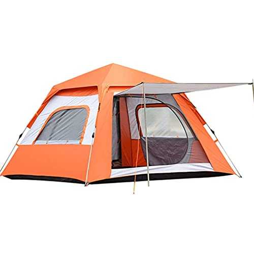 "3-Season Lightweight Camping and Traveling Tent for 2-4 People - Instant Pop Up Tent - Ideal for Beach, BBQ, Park, Fishing, and Mountain House"