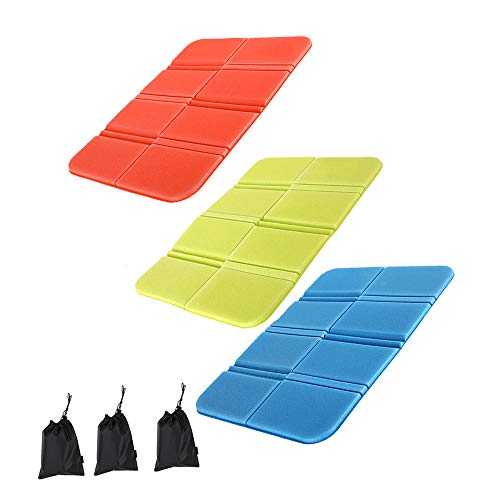 3 Pieces Sitting Mat, Folding Seat Mat, XPE Seat Mat, XPE Waterproof Foldable Light Thermal Folding Seat Cushion for Outdoor, Camping, Park Picnic (3 Colors)