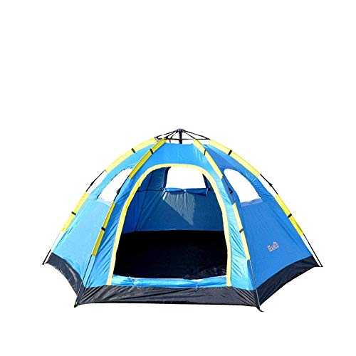 Camping Equipment 5-8 People Automatic Hexagonal Tent Rainproof Outdoor Camping Tent Single Layer Speed Opening Outdoor Play Tent Household faucets