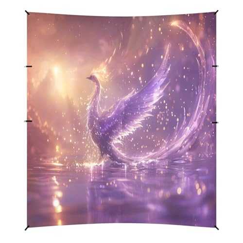 Camping Sun Shelters Purple Phoenix in Wonderland Beach Canopy 126 * 110.2in
