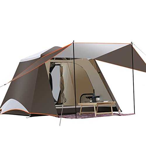 Fully automatic 3 4 Person Family Camping Tent with 2 Doors for Outdoor Family Travel