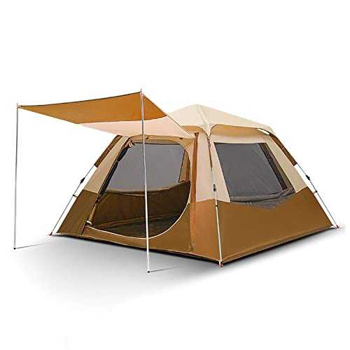 Outdoor Camping Tent,3-4 Person Instant Family Camping Tent - Pop-Up Quick Setup Outdoor Tents Automatic Tents for Parties,Picnic,Outdoors Travel,Camping