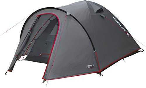 High Peak Unisex's Nevada 4 Tents, Darkgrey/Red, One Size, 300x250x135 cm