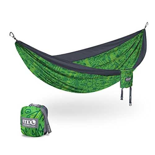 ENO DoubleNest Hammock - Lightweight, Portable, 1 to 2 Person Hammock - for Camping, Hiking, Backpacking, Travel, a Festival, or The Beach - Leave No Trace Special Edition/Charcoal