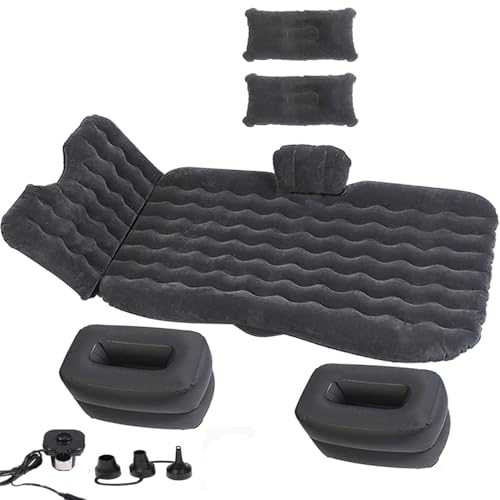 Inflatable Car Air Mattress Back Seat Bed,Portable Car Travel Sleeping Camping Air Mattress Blow Up Bed for Car Universal SUV