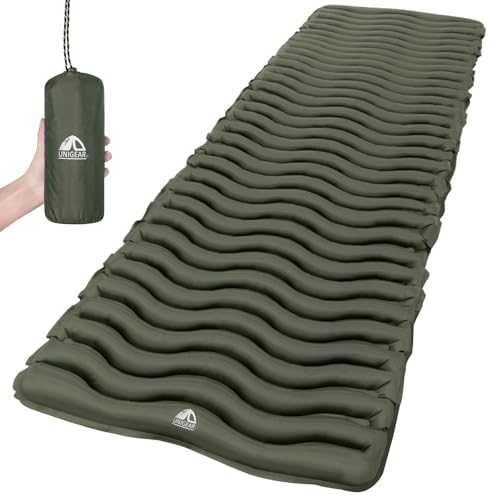 Unigear Ultralight Inflatable Sleeping Pad, Compact Air Camping Mat,Lightweight Camping Mattress for Backpacking, Hiking and Traveling