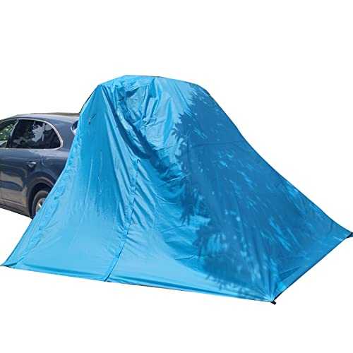 MOLVUS Car Rear Tent, Portable Car Boot Tent Car Trunk Family Camping Tents, Sun Protection Car Tailgate Awnings for Hatchback, Rear Door, Tailgate, 200 * 200 * 200cm