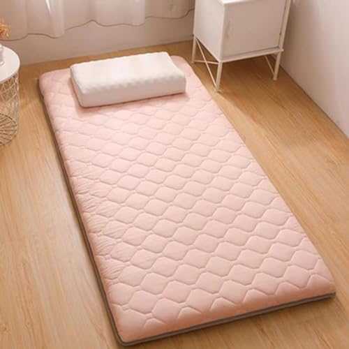 Non slip Japanese Tatami Mat Futon Mattress for Single Double Bed Thicken Floor Mat for Bedroom Office Roll Up Camping Mattress Size 150x200cm Color: A