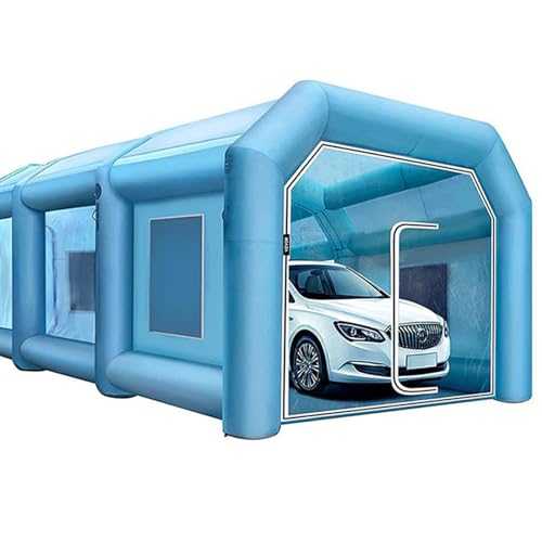 ZALIX Inflatable Spray Paint Booth Tent/Portable Dust-Free Spray Paint Environmentally Friendly Mobile Tent/Outdoor Advertising Spray Paint Booth Tent,12 * 4 * 4M