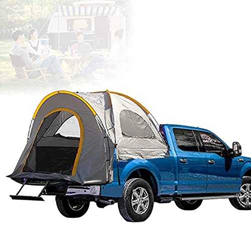 JXUFGYES Pickup Camper Tent, Truck Camping Tent with 210D Oxford Fabric, Waterproof, Truck Bed Camping for Camping, Fishing, Travel