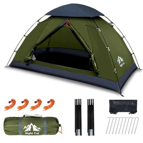 Camping Tent for 1 2 Person Man Waterproof Backpacking Tents Easy Setup Lightweight for Hiking Backyard