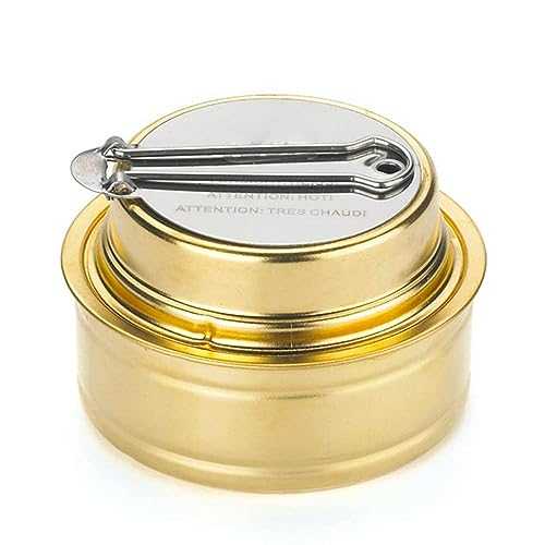 YdseozOA Portable Mini Alcohol Stove Spirit Burner Copper Alcohol Stove Camping Stoves with Sealed Cap Fire Extinguish Lid for BBQ Picnic Cooking Outdoor Hiking Camping