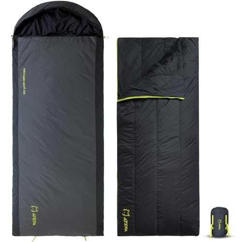 Atepa 3-Season Mummy Envelope Sleeping Bags for Adults, Portable Lightweight Backpacking Sleeping Bag for Summer with Compression Sack - Indoor & Outdoor: Camping, Backpacking, Hiking