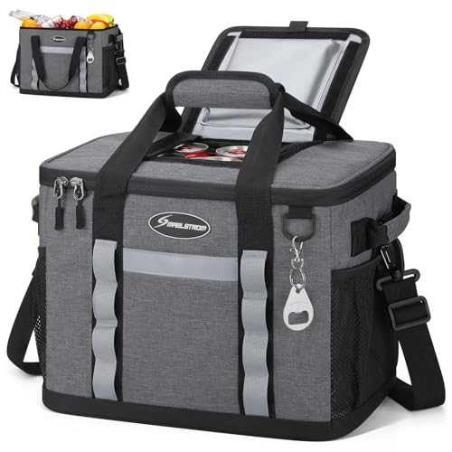 Maelstrom Soft Cooler Bag,Collapsible Soft Sided Cooler,24/30/60/75 Cans Beach Cooler,Ice Chest,Large Leakproof Camping Cooler,Portable Travel Cooler for Grocery Shopping,Camping,Road Trips