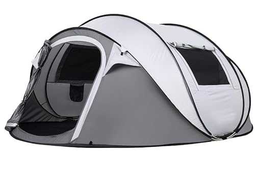 Instant Pop Up Camping Tent, 5-6 Person Tents,Automatic Set Up Tent in 3 Seconds,Waterproof Sunshade Family Tent,Portable Lightweight Dome Tent for Outdoor Camping,Hiking,Travel & Beach