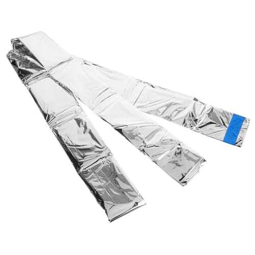 NULYLU Emergency Thermal Insulation for Camping Lightweight Multi-use Survival Silver Reflective Material
