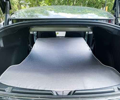 Upgraded Tesbeauty Camping Mattress for Tesla Model 3, High Density Foam Memory Foam Combined, New Version, Can be Stored in The Hidden Trunk or The Frunk