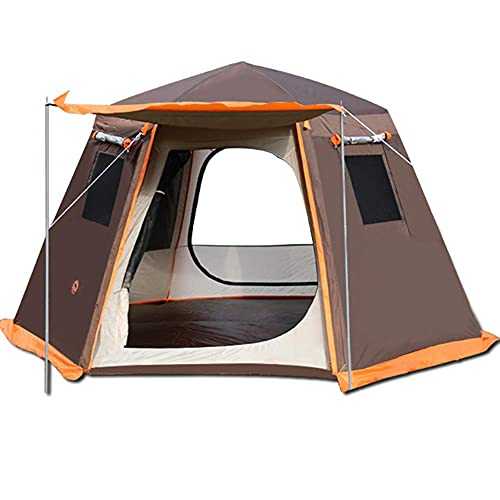 Camping Tent for 4-6 People with Double Doors, And Windproof, Easy To Install, Backpacking, Ventilated And Outdoor And Hiking Trips