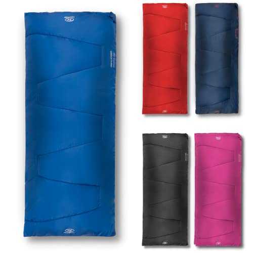 1.1kg Lightweight Sleeping Bags For Adults - 2 Season Envelope Style - Warm Snuggle Sleeping Bag by HiGHLANDER