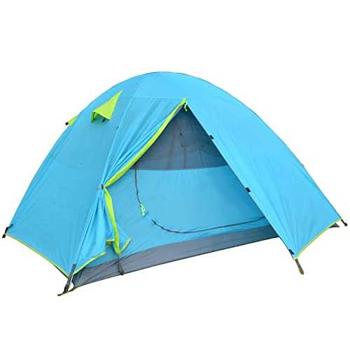 MYVVKIA tent 2 Person Waterproof Tent 3 Season Backpacking Hiking Tents for Camping Beach Travelling Double Layer Outdoor Tent