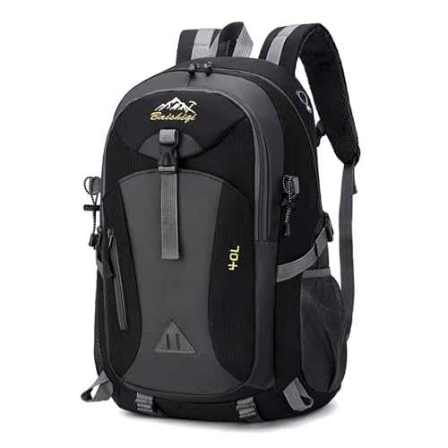 Nircho 40L Hiking Backpack Lightweight Breathable Trekking Rucksack for Men Women, Durable Water Resistant Travel Bag for Skiing Camping Climbing Cycling Trekking Mountaineer Outdoor Sports