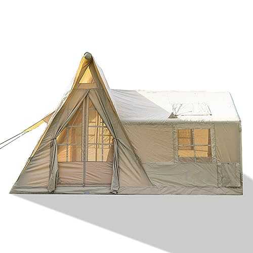 ASSYA Large Camping Cabin Inflatable Outdoor Shelter Outdoor Blow Up Tent Outdoor Glamping Rain And Sun Protection Multi-Faceted Ventilation