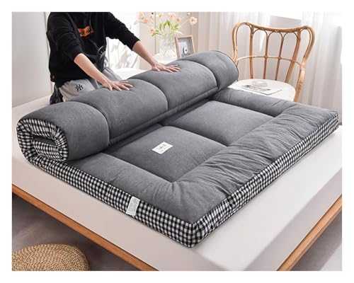 Japanese Floor Mattress Full Size Futon Mattress, Thicken Foldable Roll Up Sleeping Pad - Japanese Floor Mattress for House Guest Camping Travel Couch