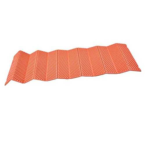 Camping Mat Insulated Folding Foam Camp Bed Portable XPE Floor Mat Camping Pad Waterproof Moisture-Proof Camping Mattress for Backpacking Hiking Orange